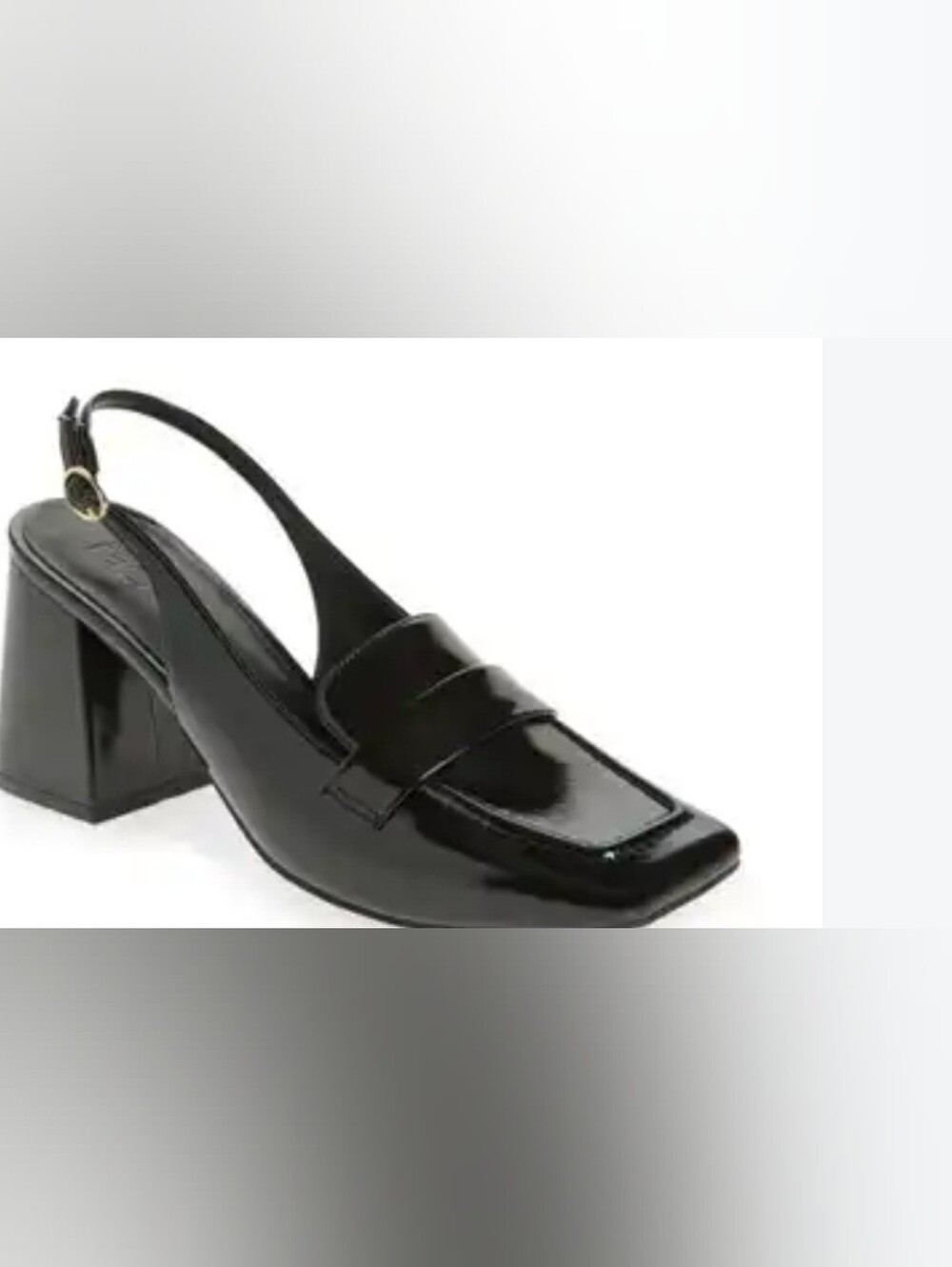Nordstrom Black Patent Slingback Cao Toe Mary Jane for Women 6.5 Wore Once